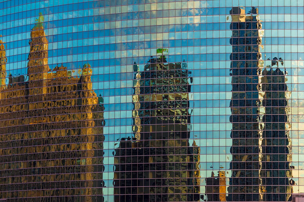 Building in reflection