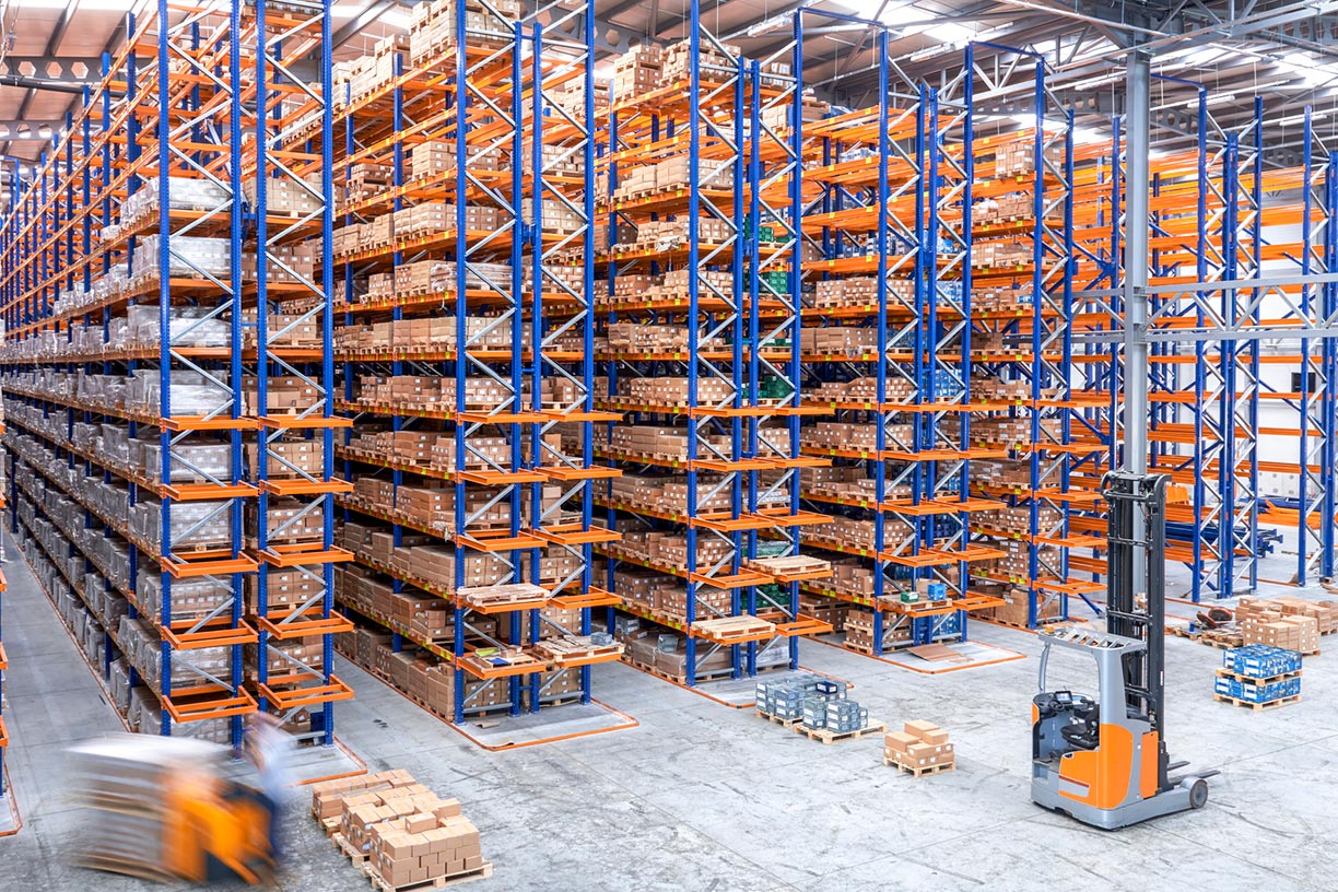 Warehouse aisles