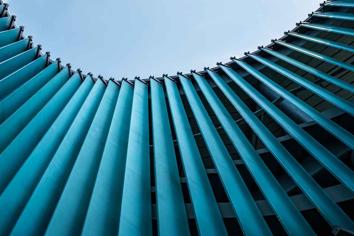 Bright and modern ceiling Modern Building in Shenzhen, China Abstract Architecture, curve detail and modern facade