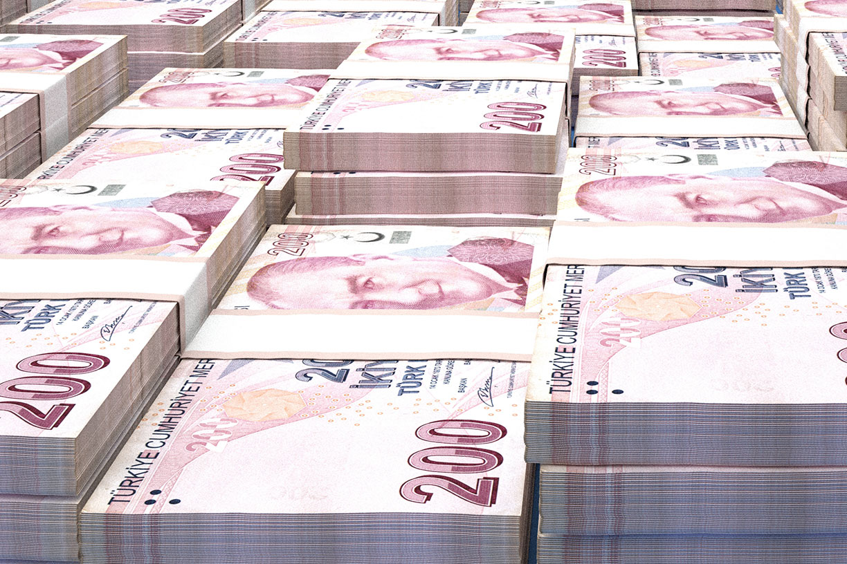  Turkish lira bills