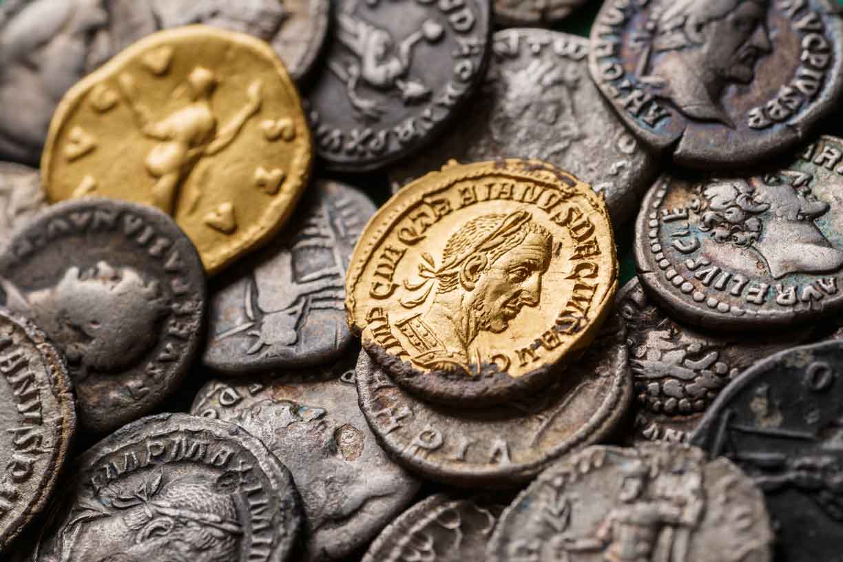 Antique coins