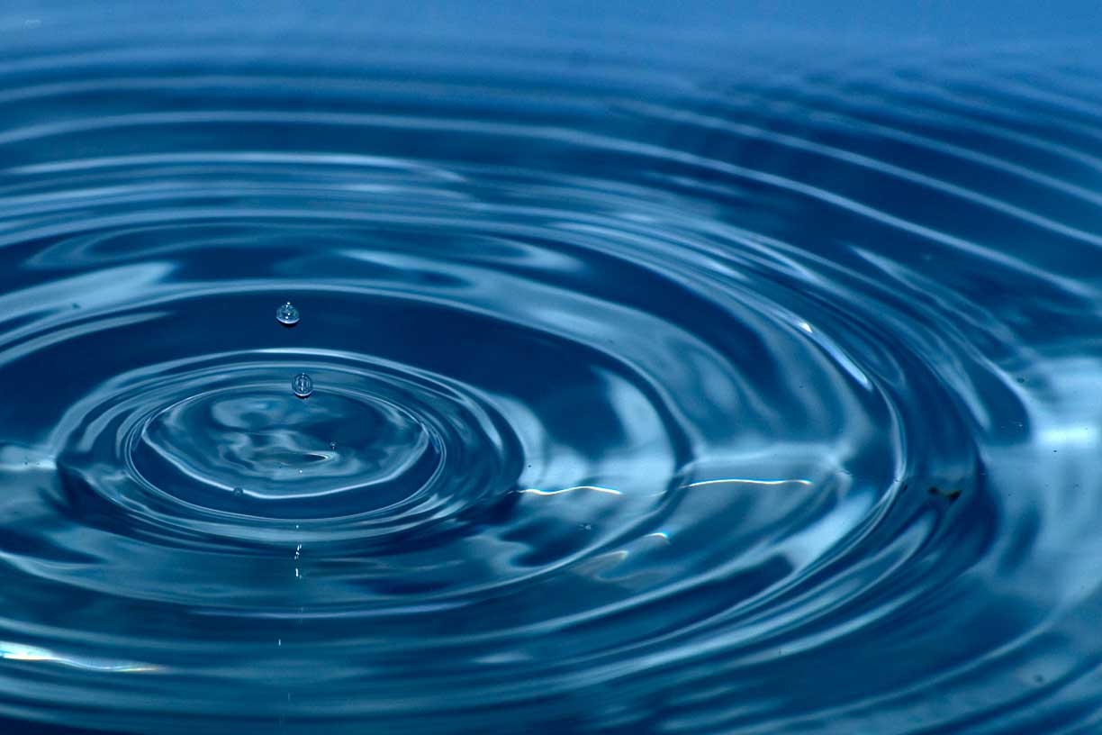 water drop ripples