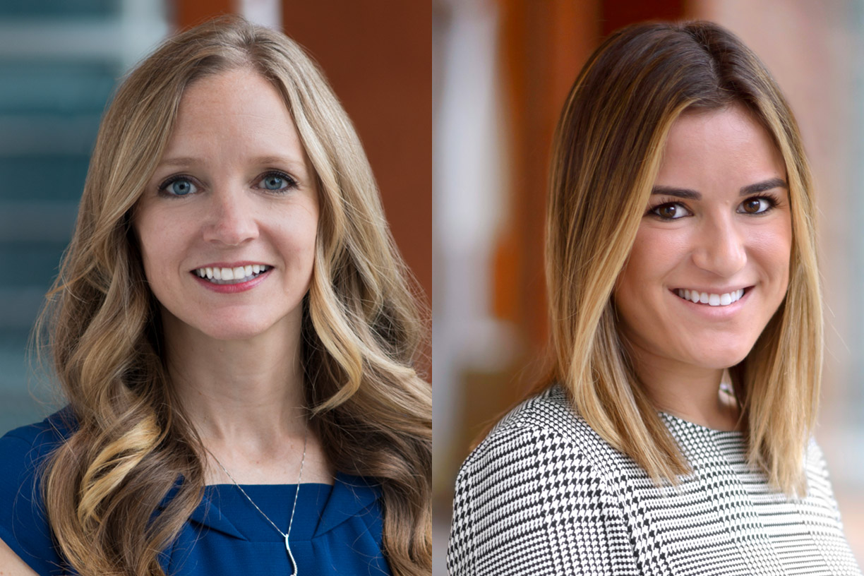 Headshots of Tiffany Irving and Sophia Yudkowsky