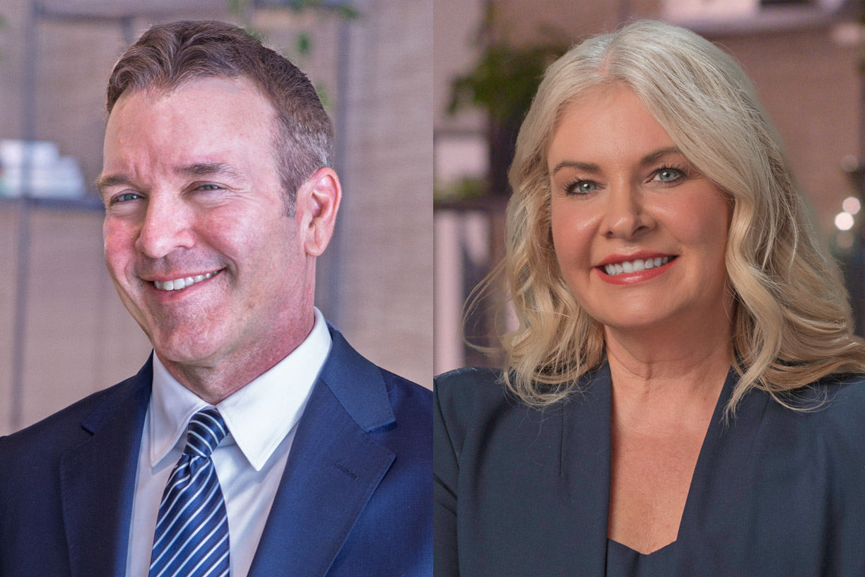 Headshots of Gary Pattengale and Ashley Crotwell