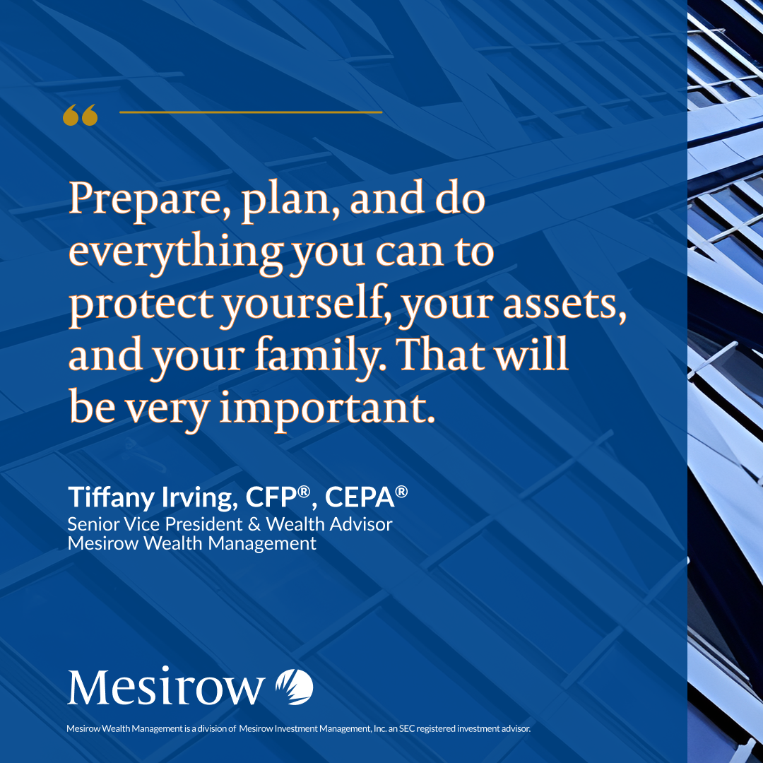 In a recent Ellevate Network podcast episode, Breaking the Money Taboo, Wealth Advisor Tiffany Irving shares her practical framework for wealth planning — Prepare, Plan, Protect — and discusses serving diverse communities, building financial literacy for younger generations, and redefining legacy. It’s candid, actionable insight from a trusted advisor.