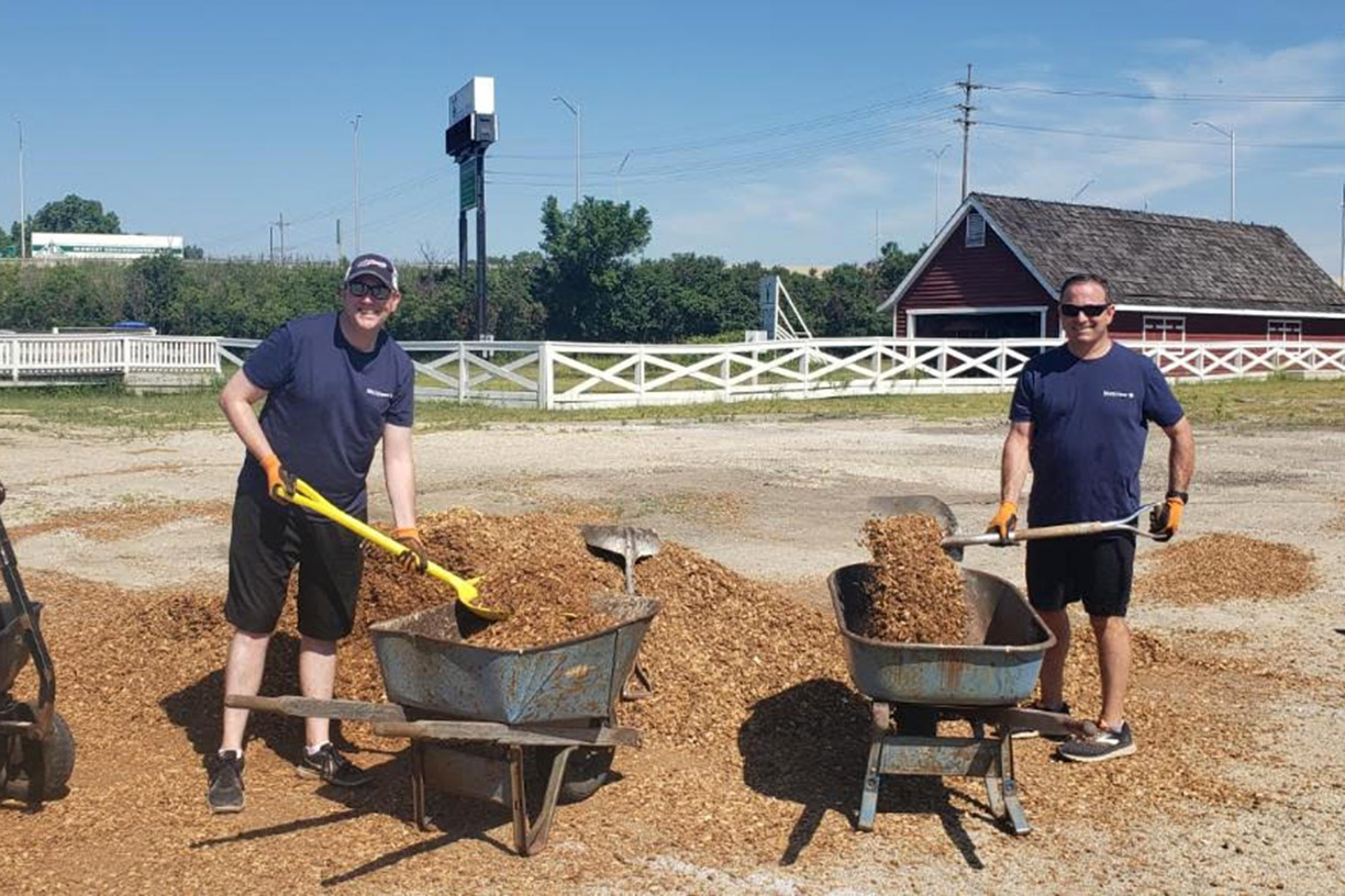 Jeff Condren and Bill Maniscalco at Lamb's Farm