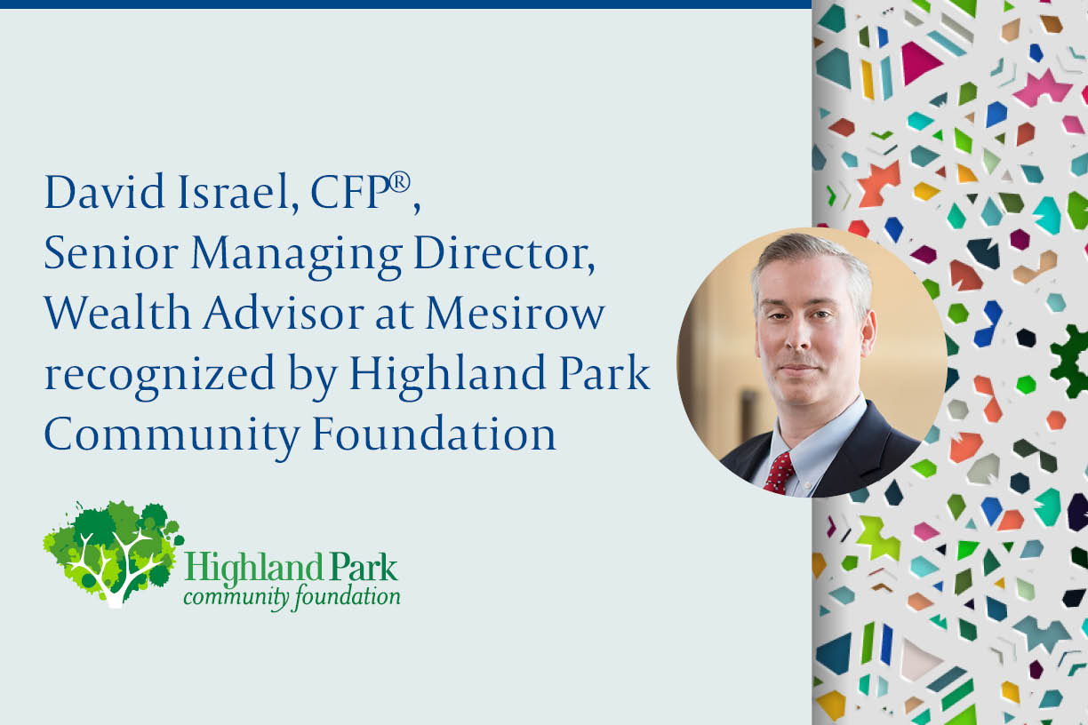 David Israel Highighted by Highland Park Community Foundation