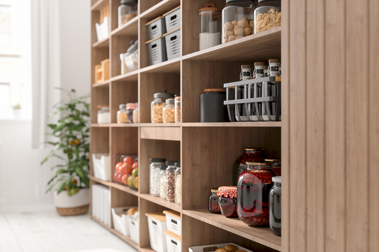 Organized pantry