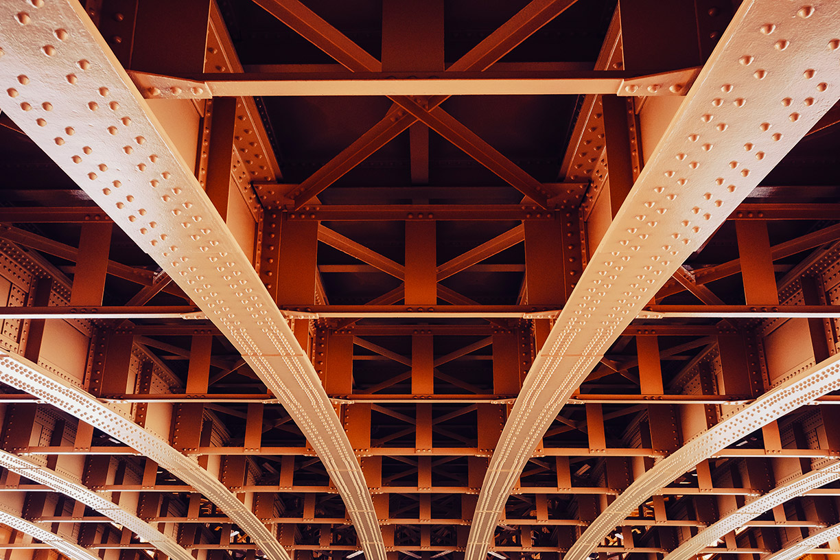 Underside of bridge