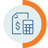 financial literacy icon CALCULATE icon