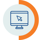 computer with cursor icon