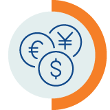 Currency symbols icon