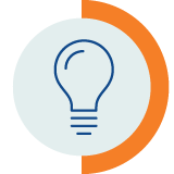 Innovation lightbulb icon