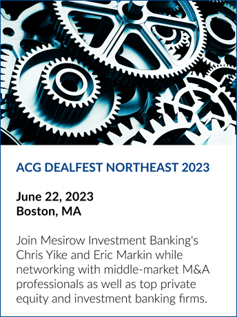 ACG DealFest Northeast 2023 | Mesirow Investment Banking Events