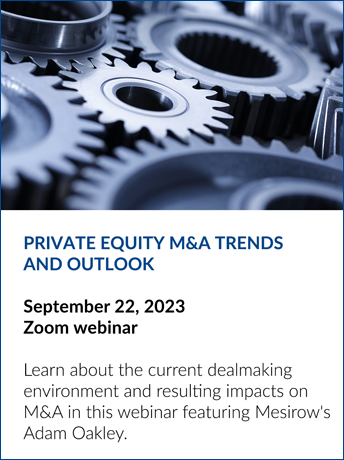 Private Equity M&A Trends and Outlook Webinar | Mesirow Investment Banking Events