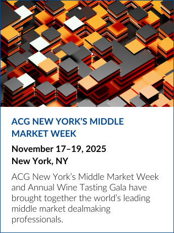2025 ACG New York Middle Market Week