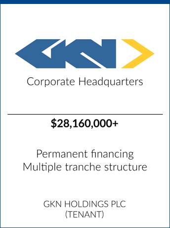 tombstone - transaction GKN holdings plc logo