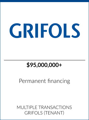 tombstone - transaction GRIFOLS logo