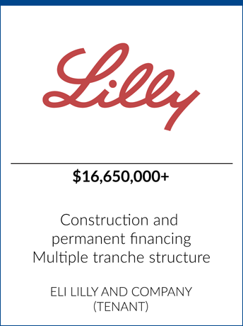 tombstone - transaction Eli Lilly logo