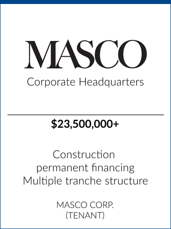 tombstone - transaction MASCO corp logo