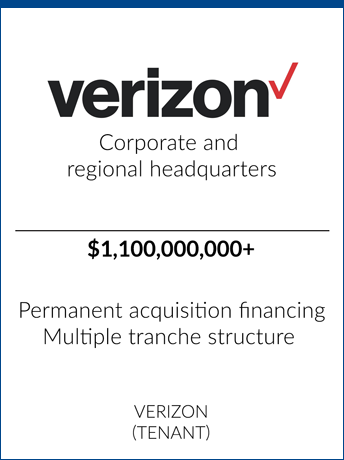 tombstone - transaction verizon corporate and regional headquarters logo