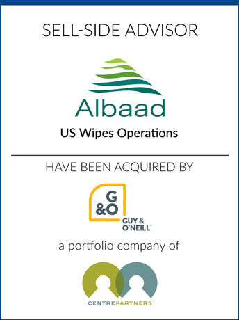 tombstone - sell-side transaction Albaad wipes