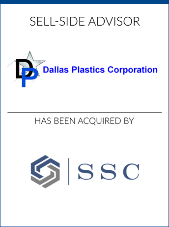 tombstone - sell-side transaction Dallas Plastics