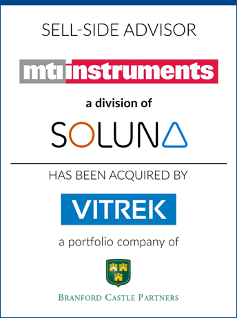 tombstone - sell-side transaction MTI Instruments