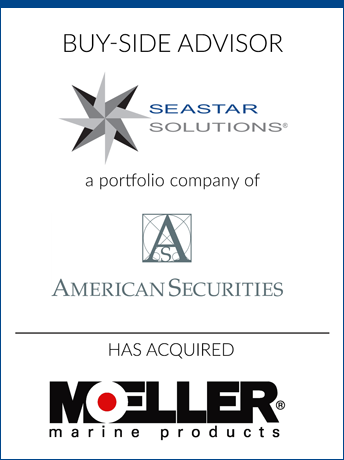 tombstone - buy-side transaction SeaStar Solutions American Securities Moeller Marine Products logo 2017
