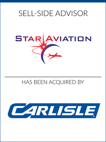 tombstone - sell-side transaction Star Aviation Carlisle logo