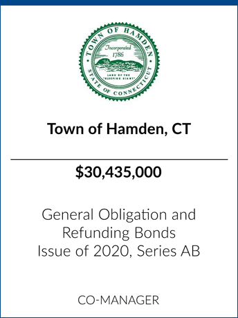 tombstone - transaction Town of Hamden logo