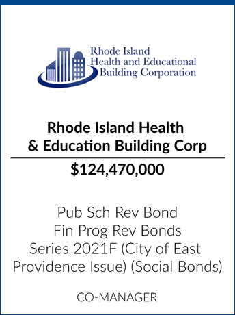 tombstone - transaction Rhode Island Health & Education Building Corporation logo