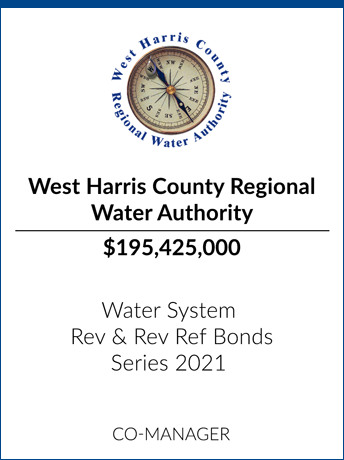 tombstone - transaction West Harris County Regional Water Authority logo